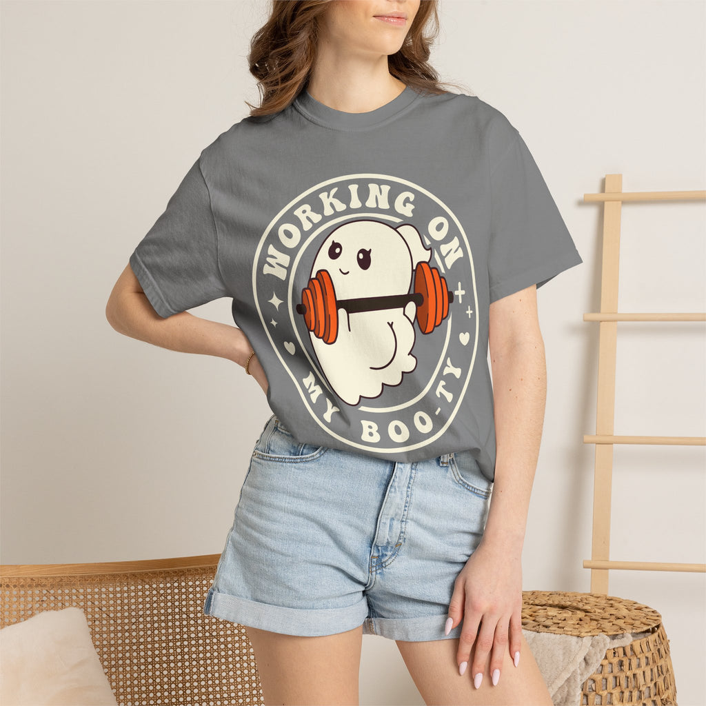 Ghost Lifter T-Shirt — Cute Ghost Weightlifting Gym Tee