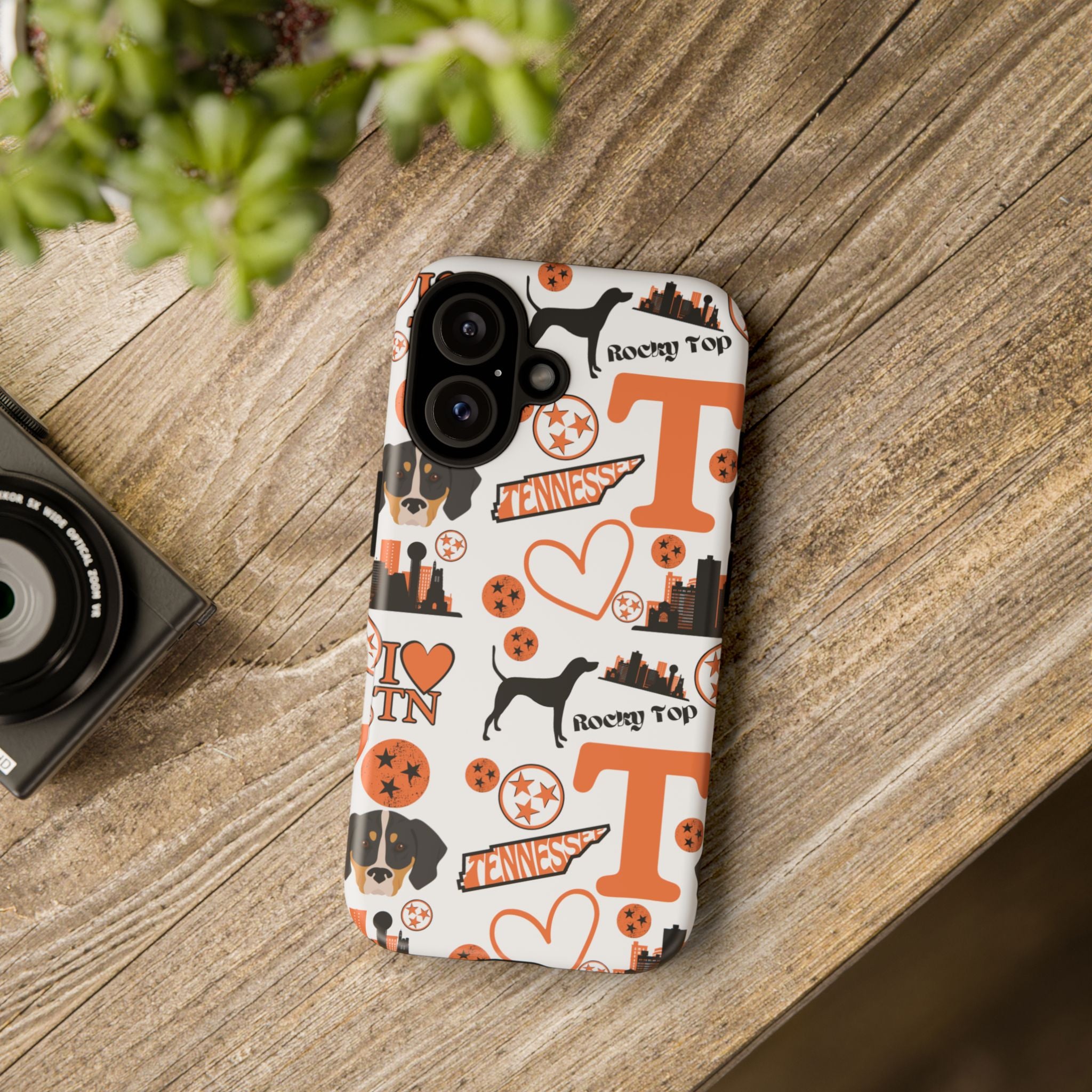 Tennessee Vols pattern Phone Case | Nashville skyline, Volunteers , orange and white
