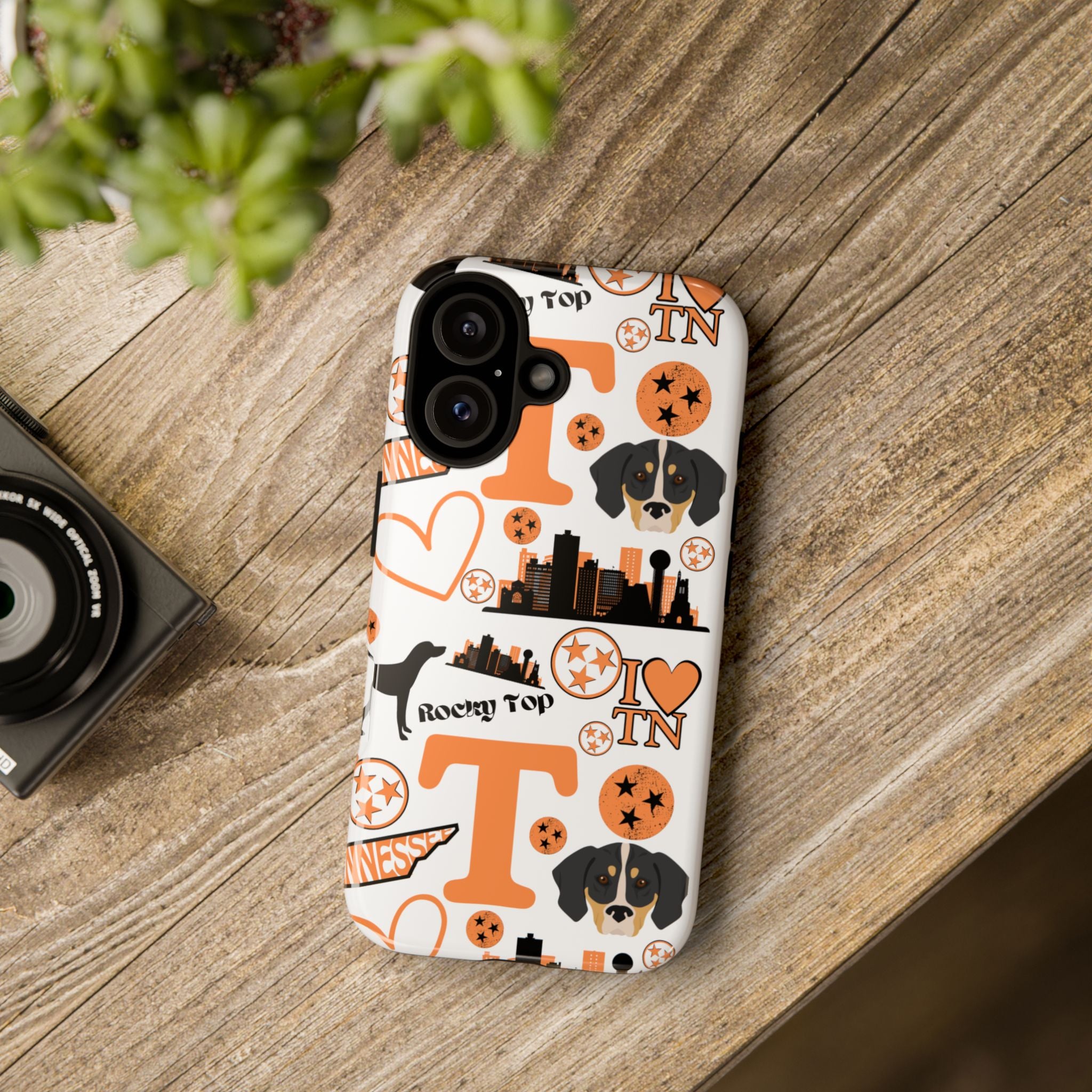 Tennessee Vols pattern Phone Case | Nashville skyline, Volunteers , orange and white