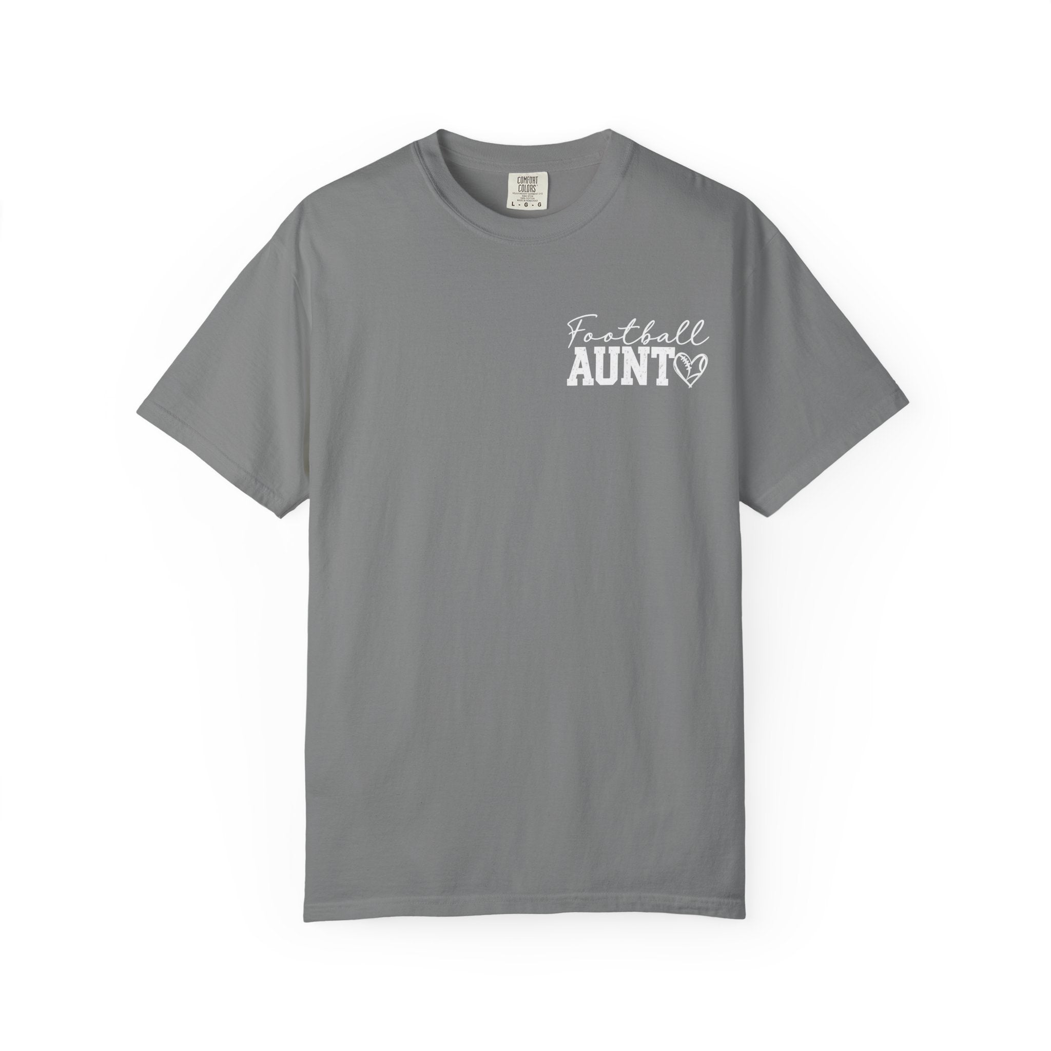 Aunt Customizable numbers and names football  comfort colors shirt