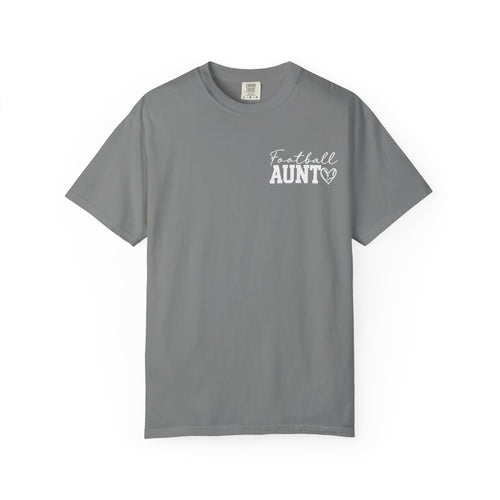 Aunt Customizable numbers and names football  comfort colors shirt