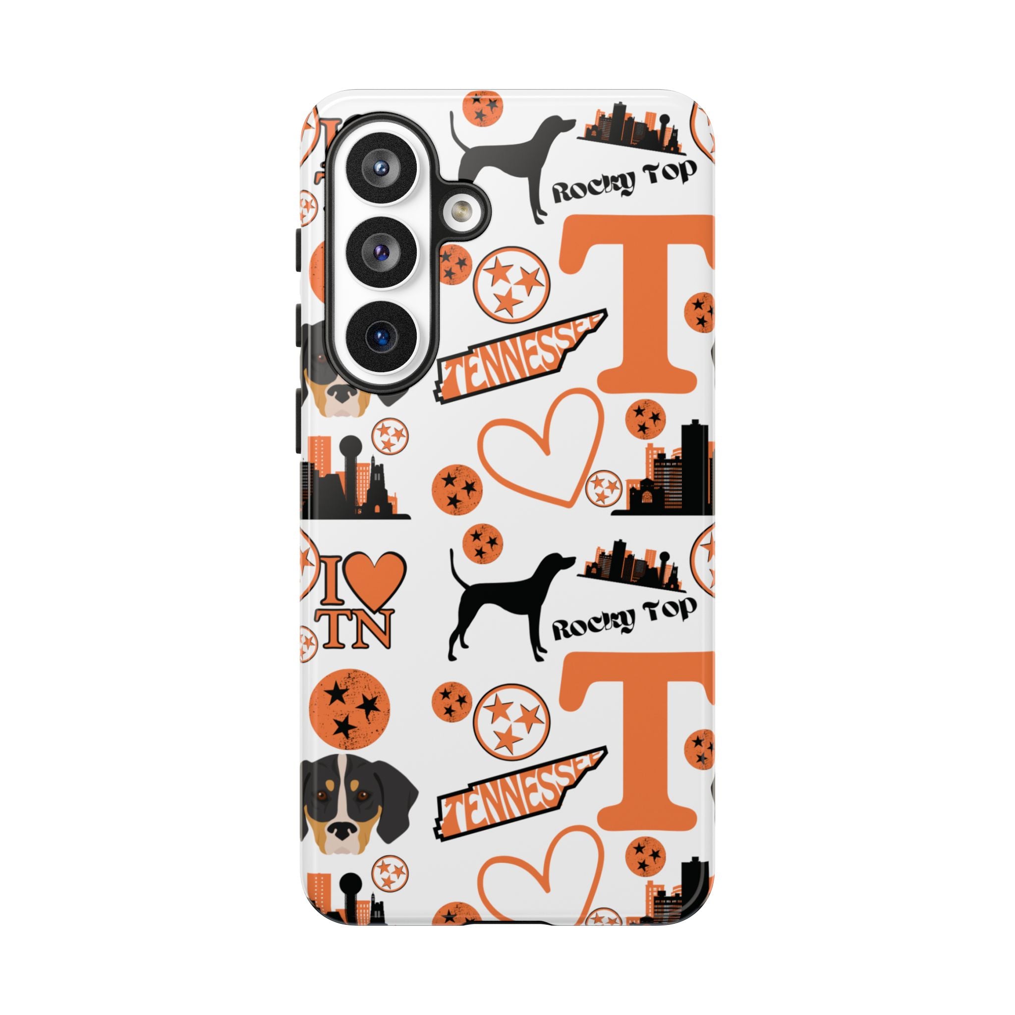 Tennessee Vols pattern Phone Case | Nashville skyline, Volunteers , orange and white