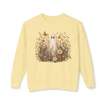 Ghost in wildflowers Comfort Colors Unisex Lightweight Crewneck Sweatshirt