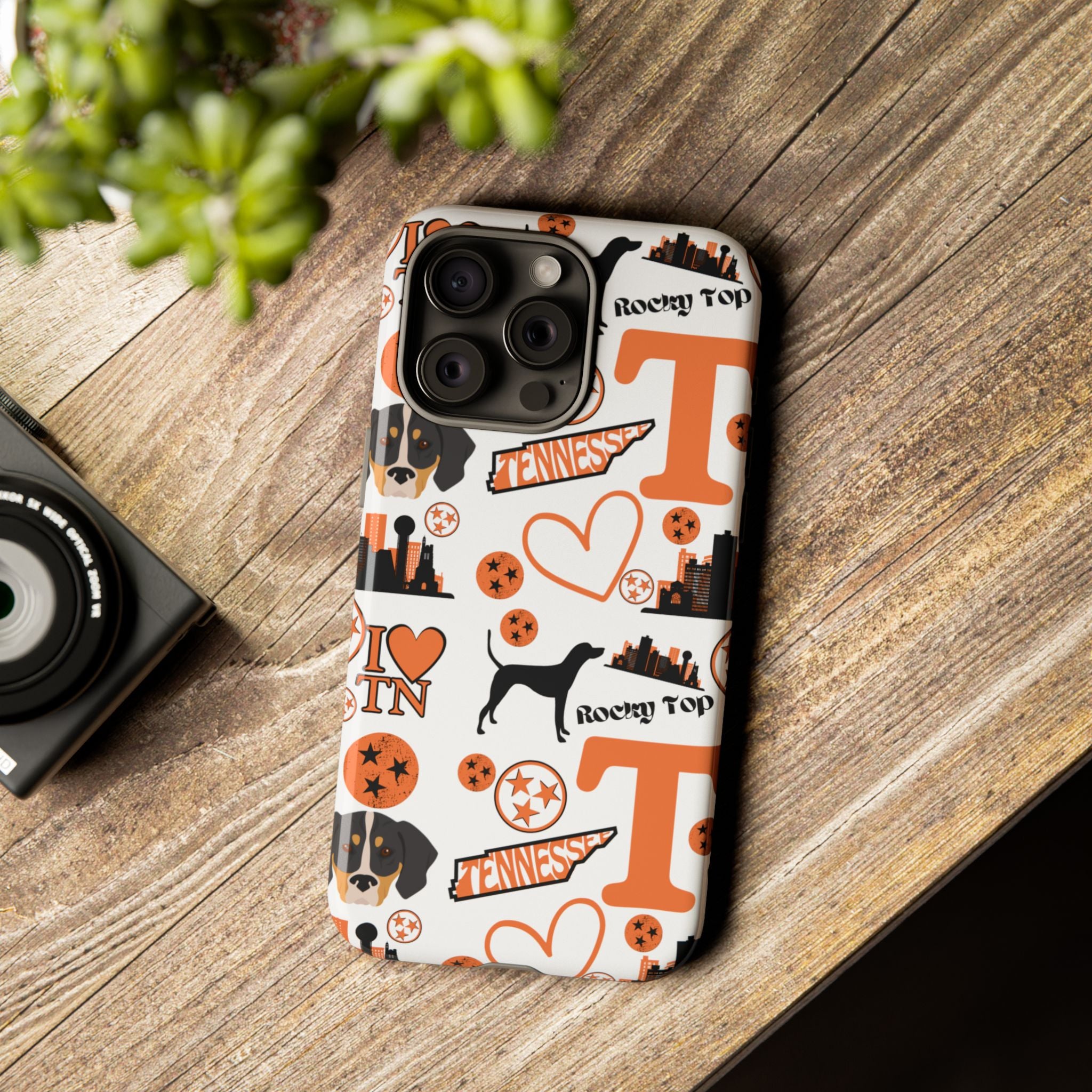 Tennessee Vols pattern Phone Case | Nashville skyline, Volunteers , orange and white