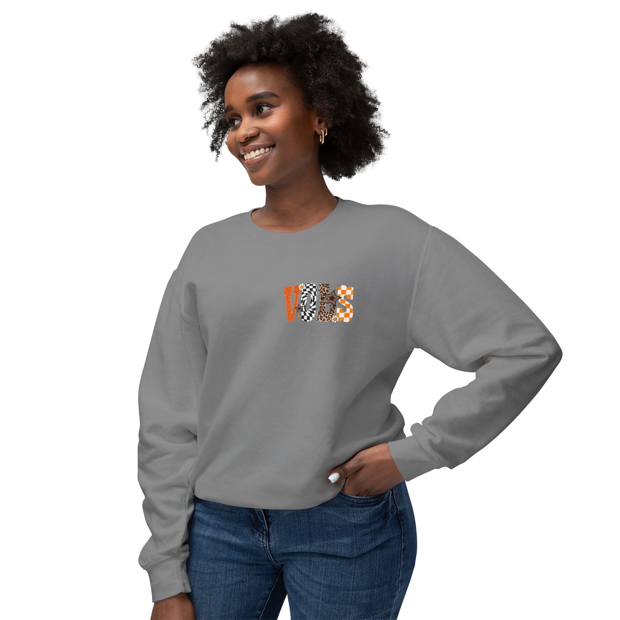 Tennessee Vols Volunteer on back side comfort colors sweatshirt for women