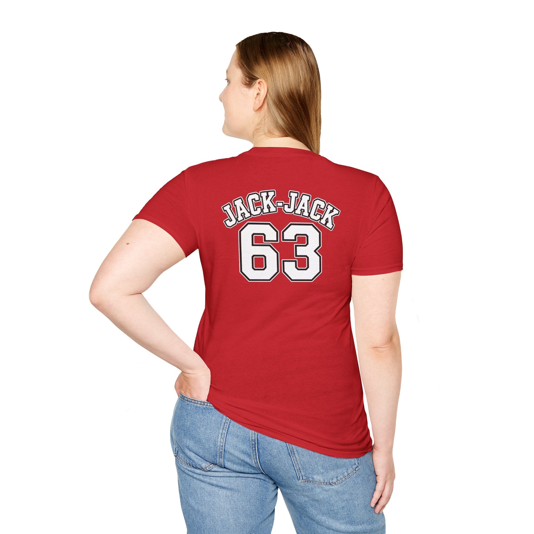 My Heart Is On The Line Football T-Shirt — Heart & Football Fan Tee