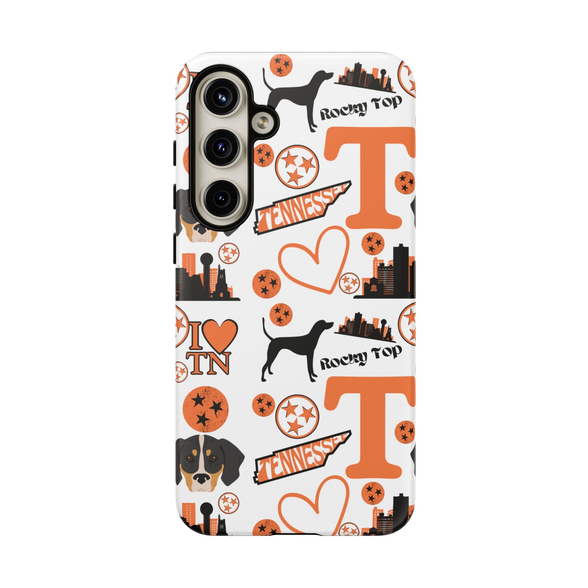 Tennessee Vols pattern Phone Case | Nashville skyline, Volunteers , orange and white