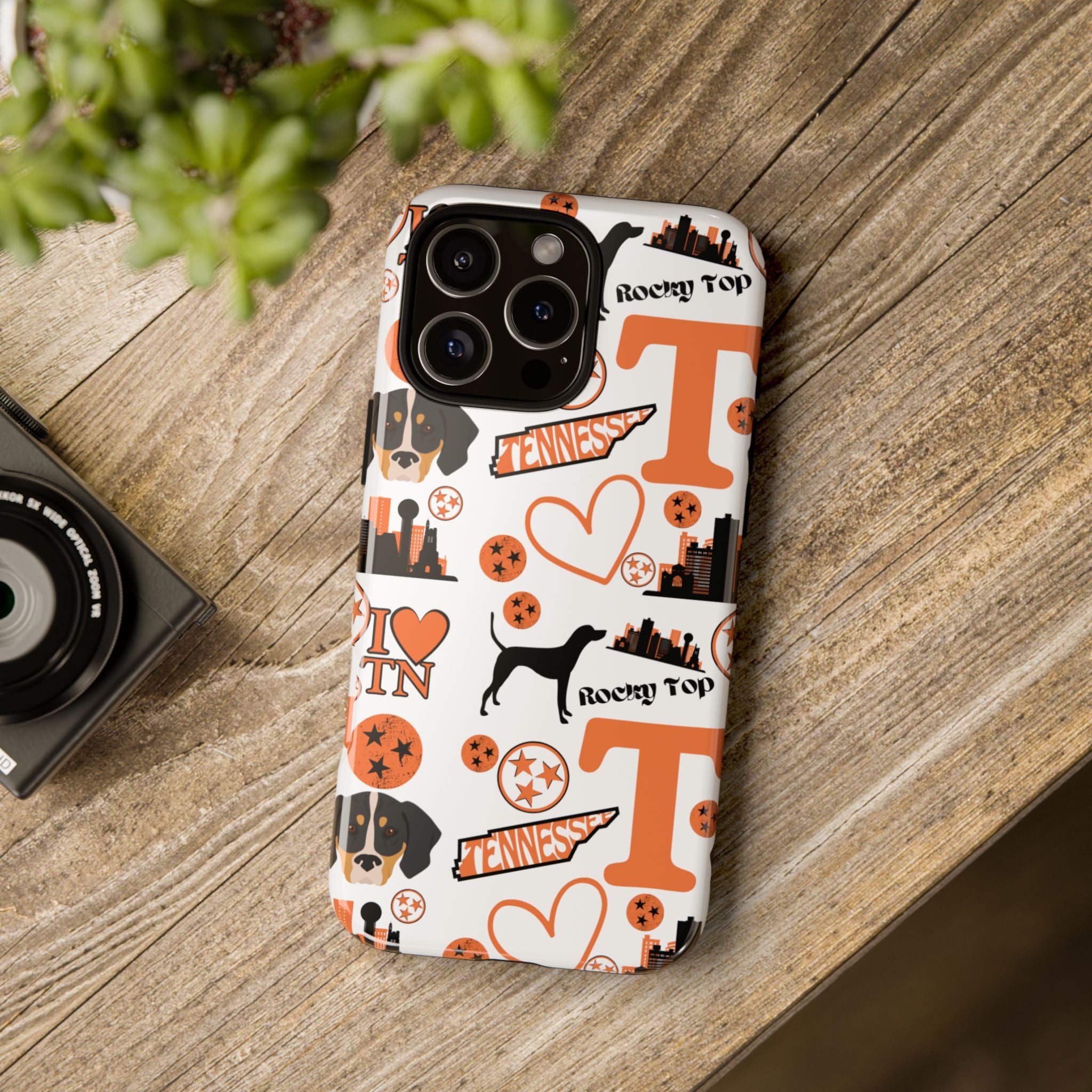 Tennessee Vols pattern Phone Case | Nashville skyline, Volunteers , orange and white