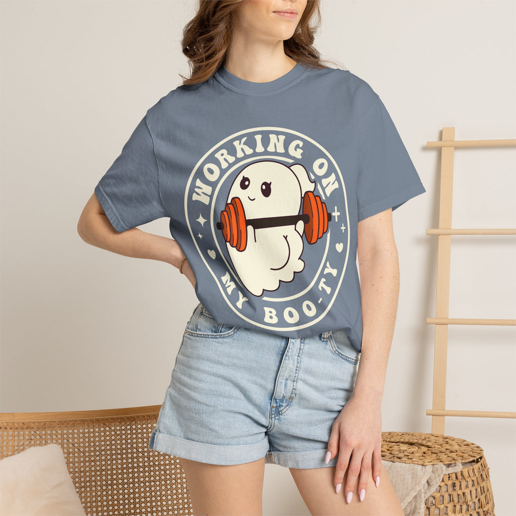 Ghost Lifter T-Shirt — Cute Ghost Weightlifting Gym Tee