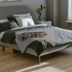 Small Town Dolly Sevierville TN Velveteen Microfiber Blanket | Townscape nostalgia throw