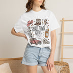 Small town girl , Jesus and sweet tea girl, comfort colors tee