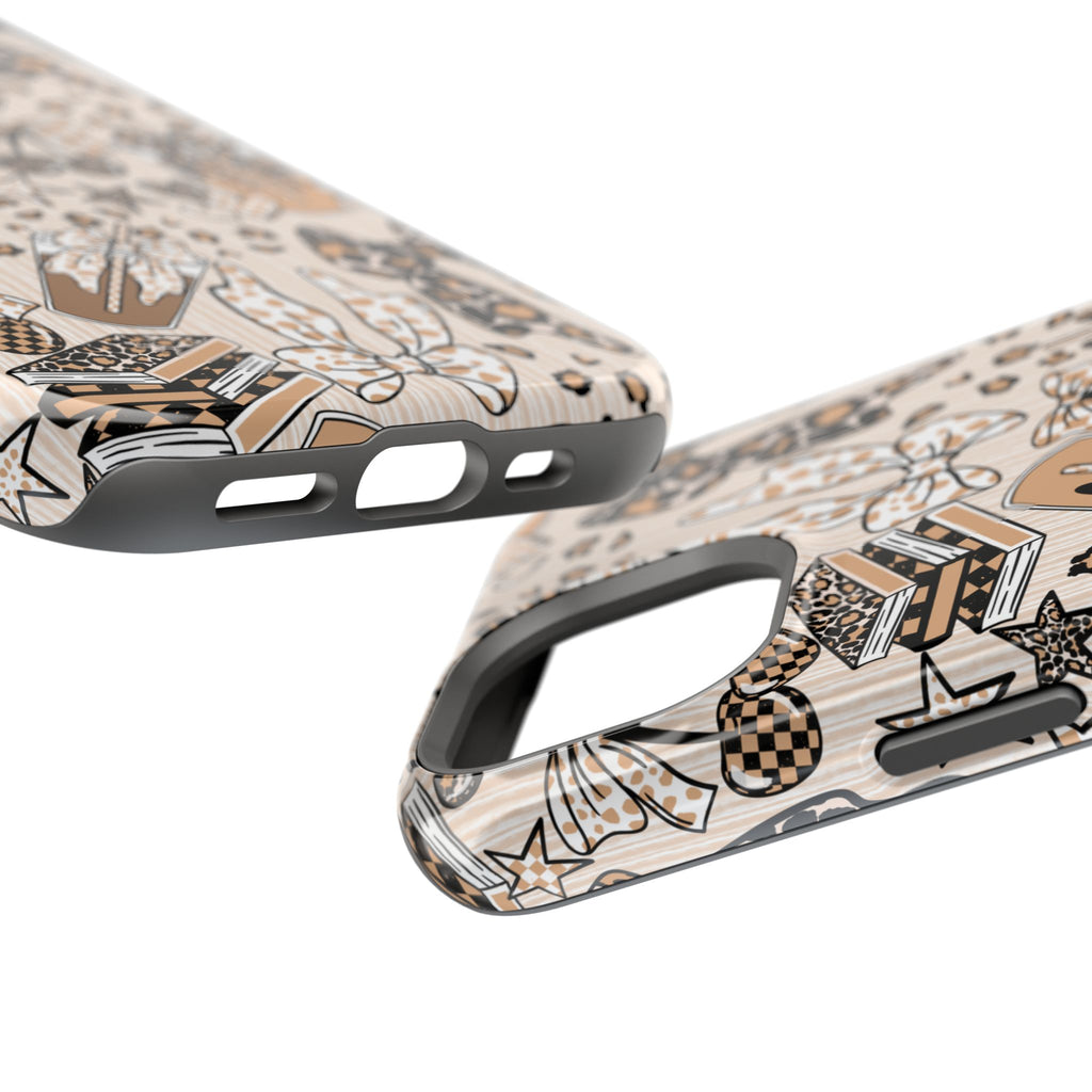 Cheetah bows iced coffee love Magnetic Impact-Resistant Cases