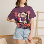 Spooky Book Club T-shirt | Halloween Reading Cat Owl Pumpkin