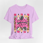 Kindergarten Pencils T-Shirt — Cute Leopard Print School Tee