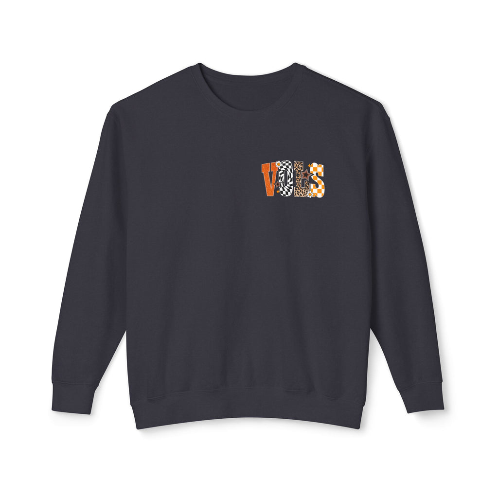 Tennessee Vols Volunteer on back side comfort colors sweatshirt for women