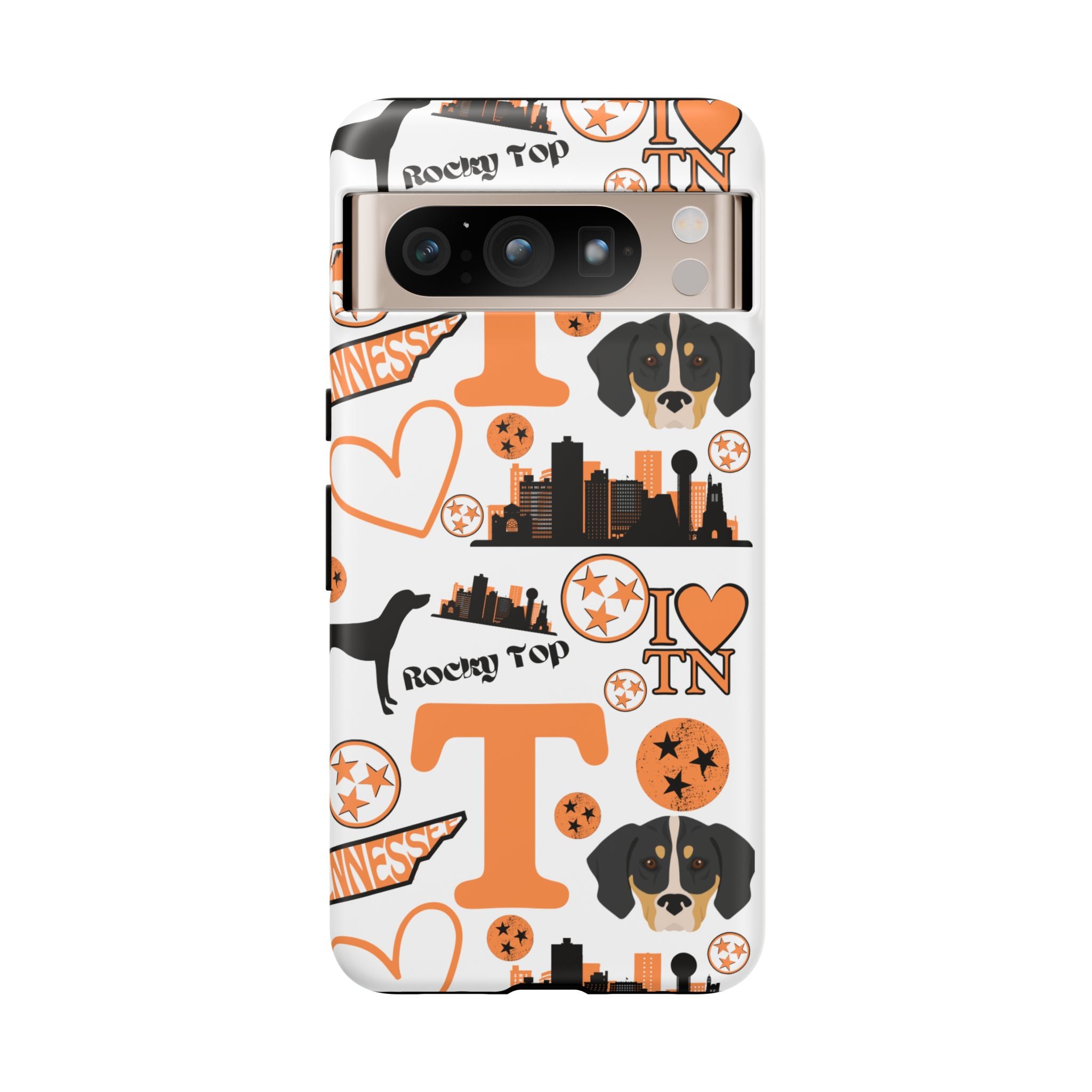 Tennessee Vols pattern Phone Case | Nashville skyline, Volunteers , orange and white