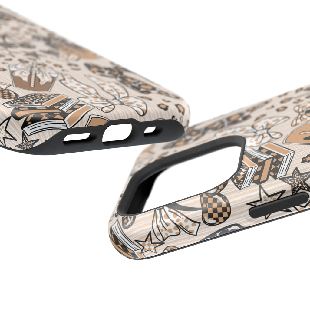 Cheetah bows iced coffee love Magnetic Impact-Resistant Cases