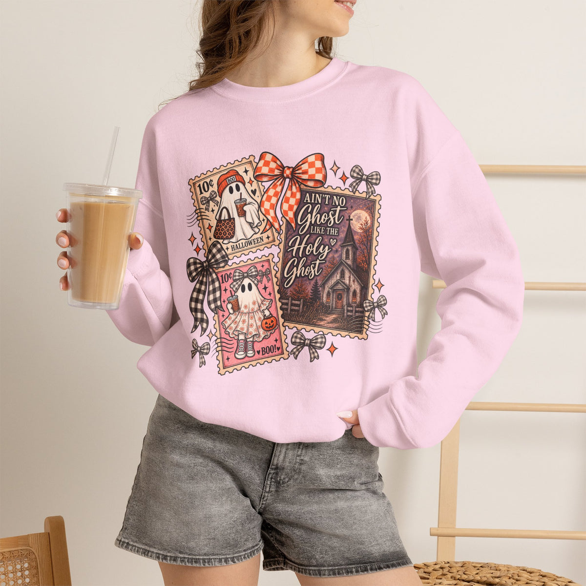 Ain't No Ghost like the Holy Ghost, Gildan crewneck sweatshirt