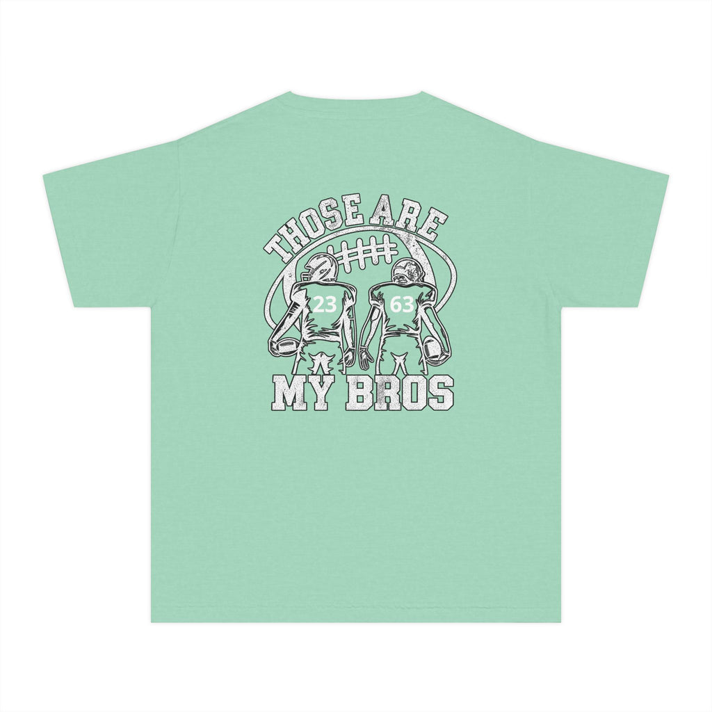 Youth Tee — "Those Are My Bros" Football Players Graphic
