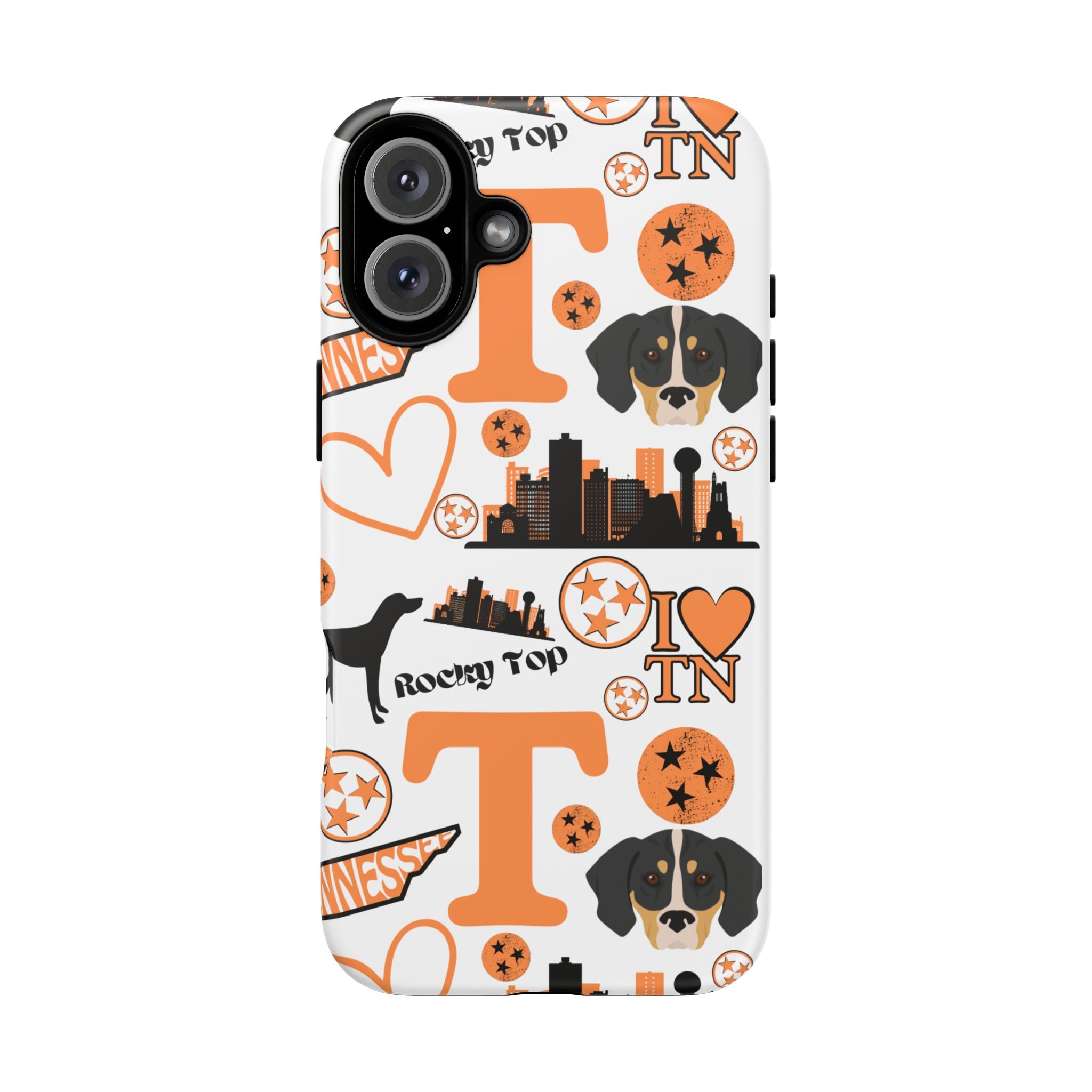 Tennessee Vols pattern Phone Case | Nashville skyline, Volunteers , orange and white
