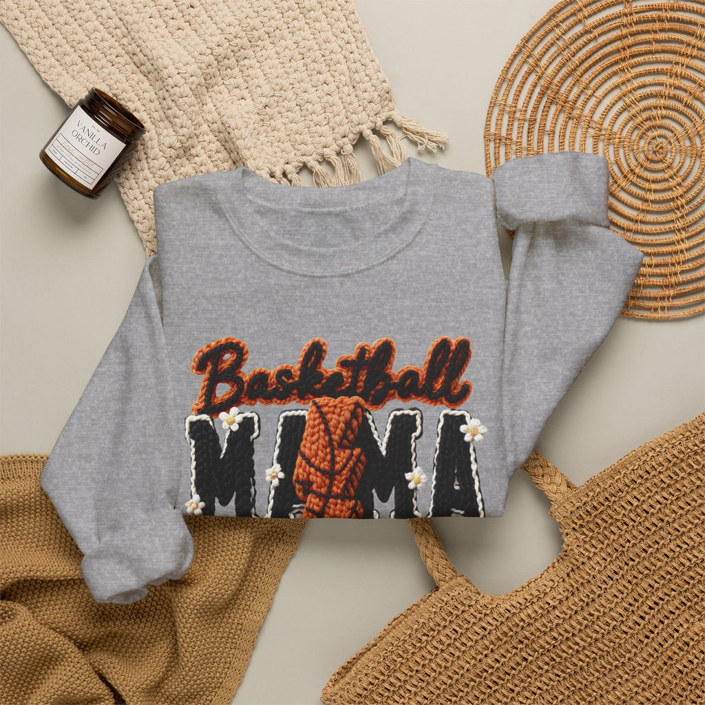 Basketball Mama Sweatshirt — Cozy Crewneck for Proud Hoops Moms