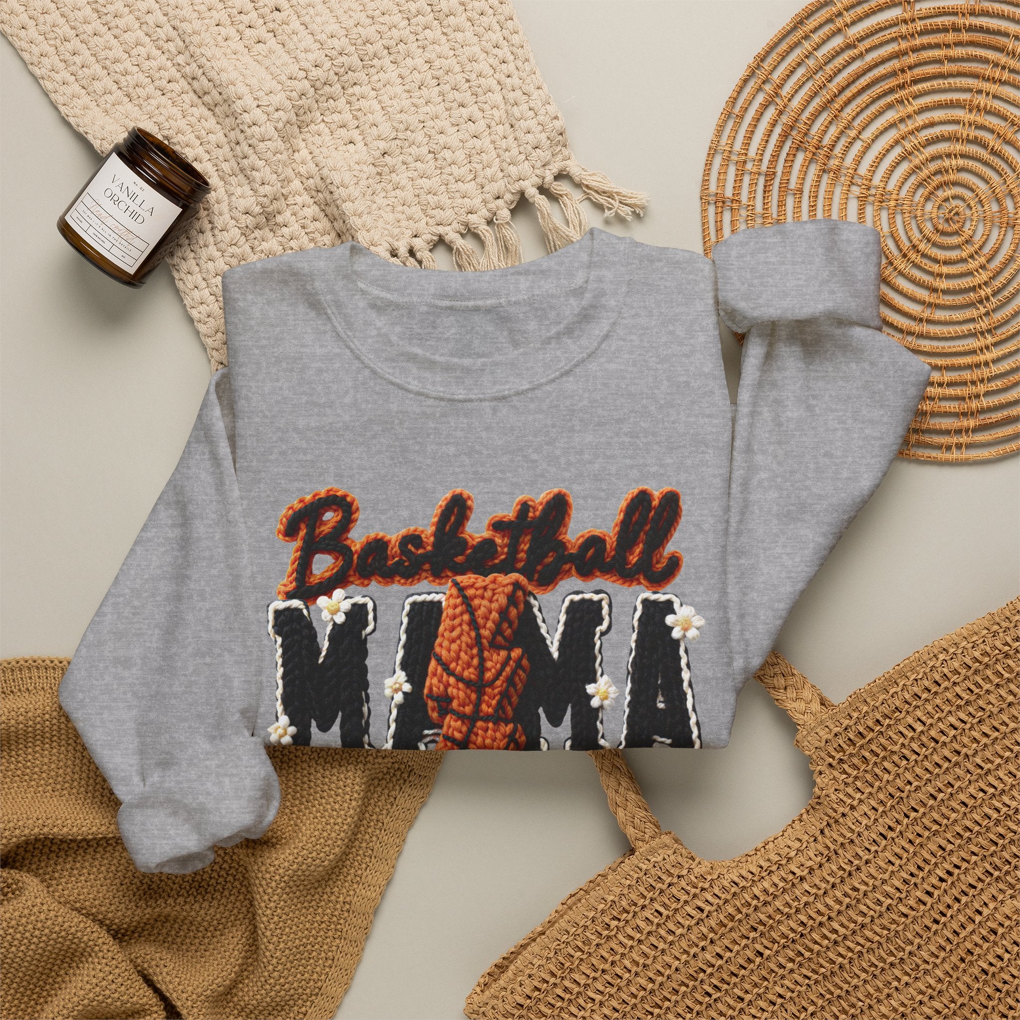 Basketball Mama Sweatshirt — Cozy Crewneck for Proud Hoops Moms
