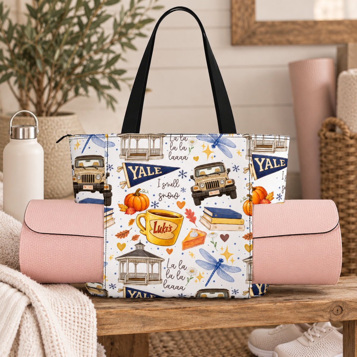Yoga Bag with Yoga Mat Carrier StarsHollow