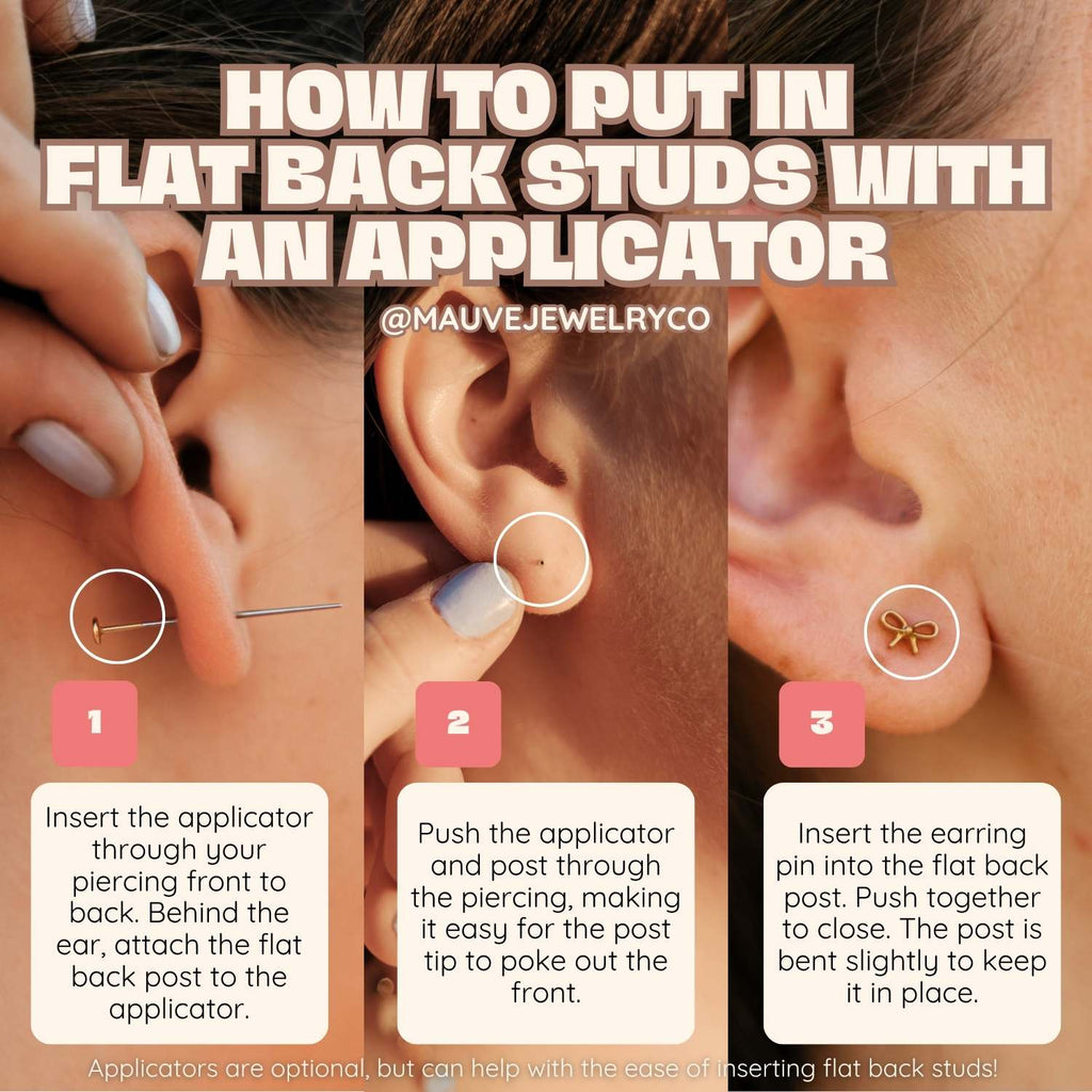 Carolina Daisy Flat Back Studs