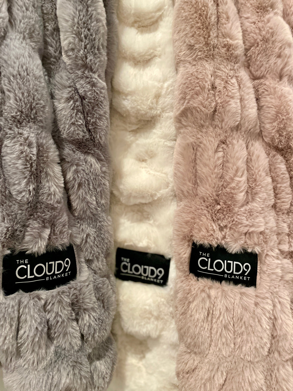 Ivory Faux Fur Blanket - Large: 60"x72"