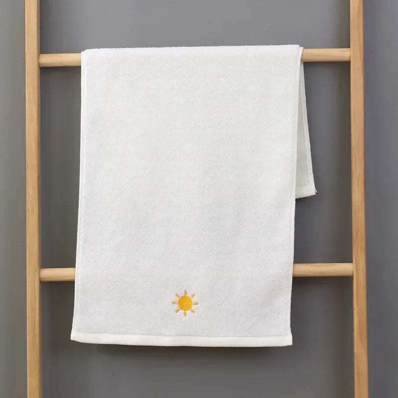 DecorBites™ Kids Weather Embroidery Cotton Terry Towel - High Quality Turban for Face and Hair