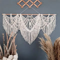 DecorBites™ Large Macrame Bohemian Tapestry Wall Hanging for Boho Decor in Living Room