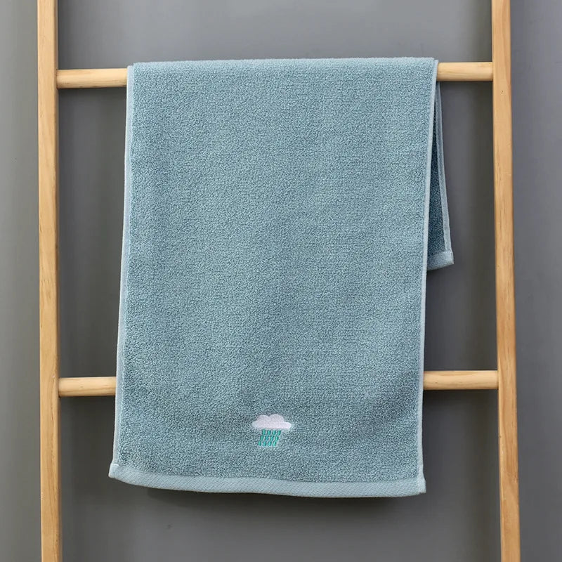 DecorBites™ Kids Weather Embroidery Cotton Terry Towel - High Quality Turban for Face and Hair