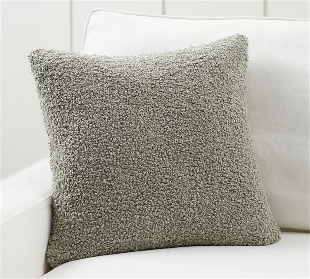 18"x18" Teddy Faux Fluffy Solid Color FULL set of Throw Pillow (With  Insert)