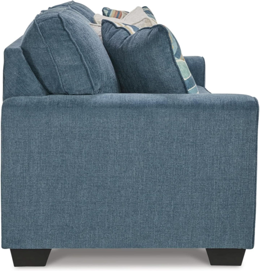 Cashton Casual Sofa Blue for Modern Living Room Furniture