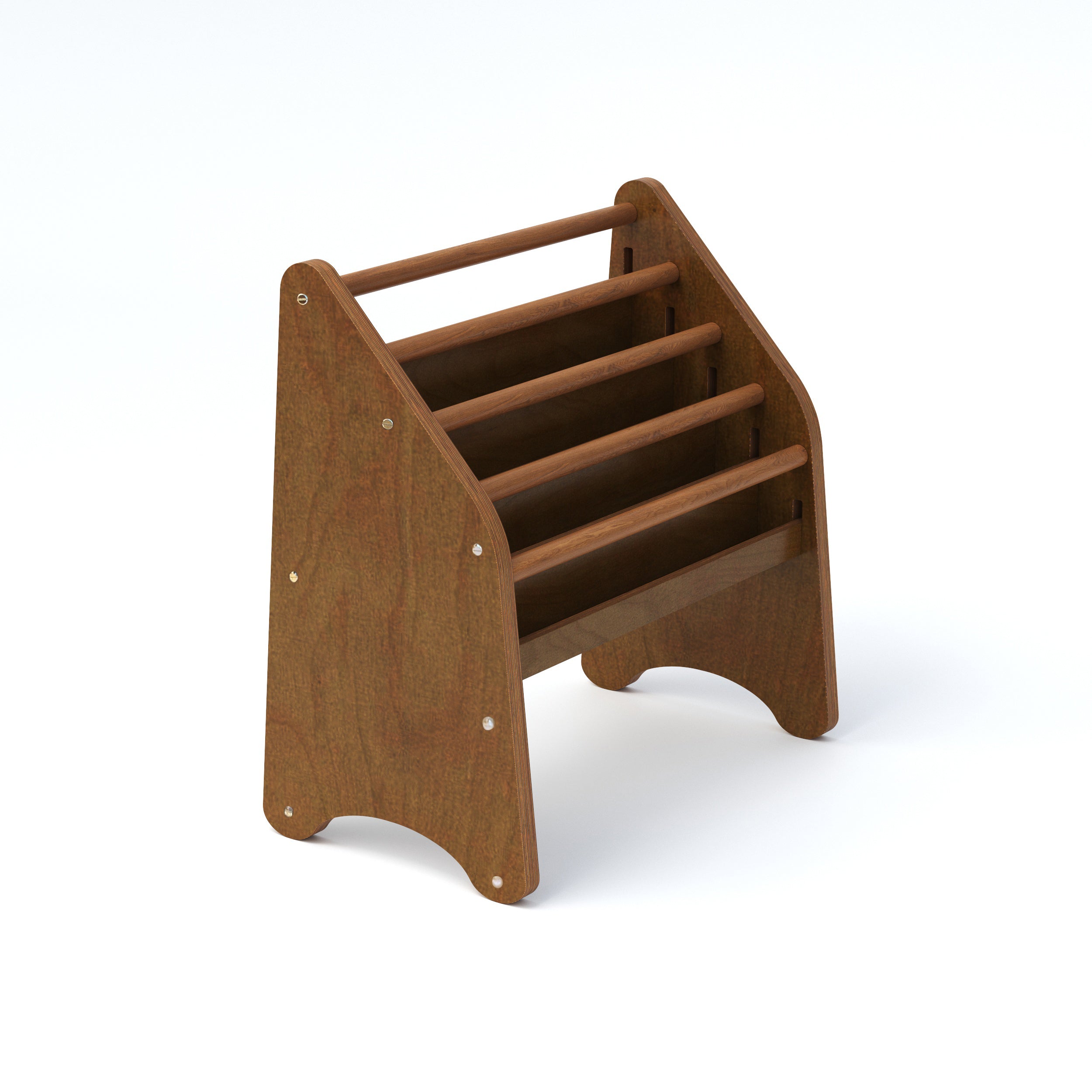 Wooden Montessori Bookshelf White