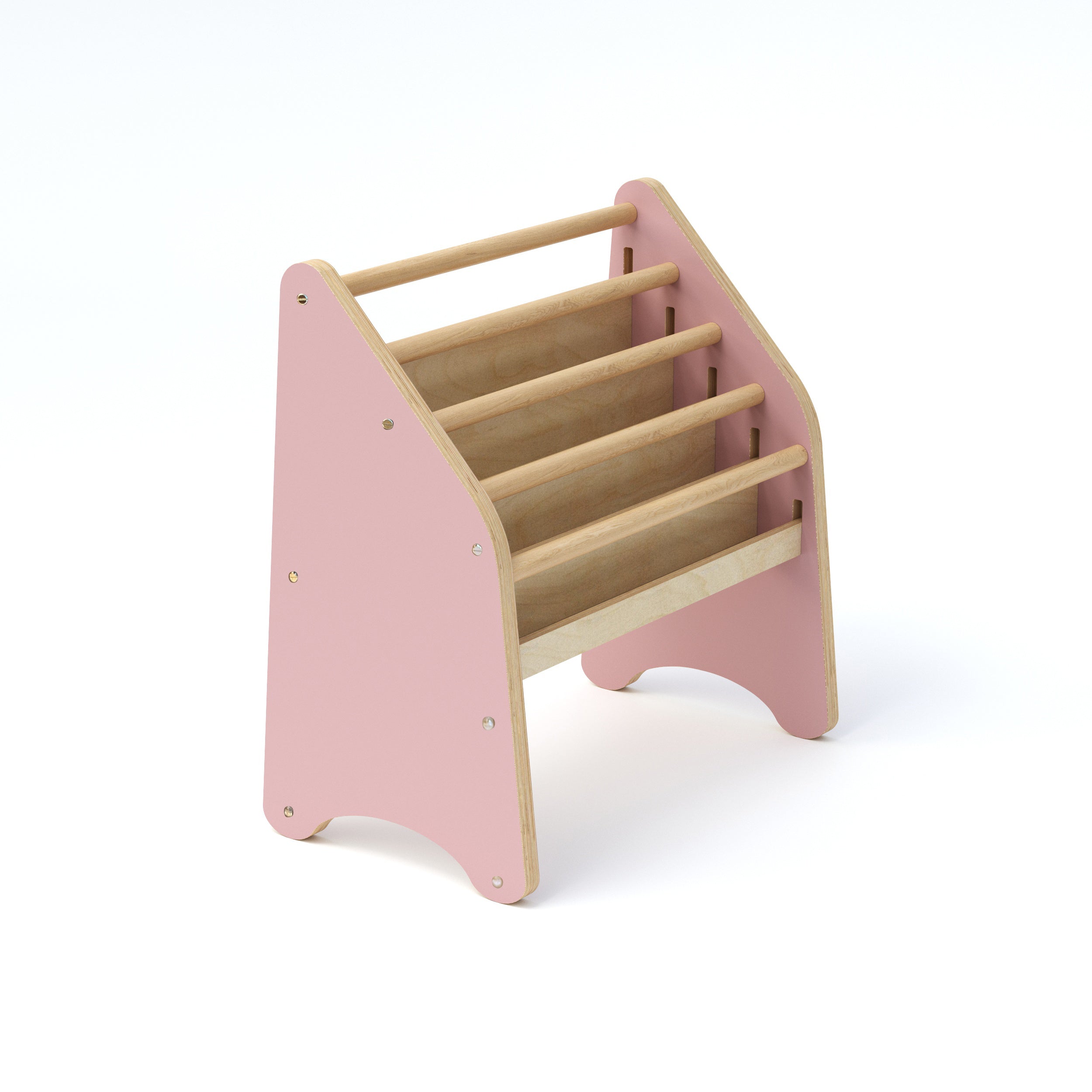 Wooden Montessori Bookshelf White