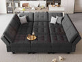 Comfortable Modular Sleeper Sofa Couch with Storage Solution