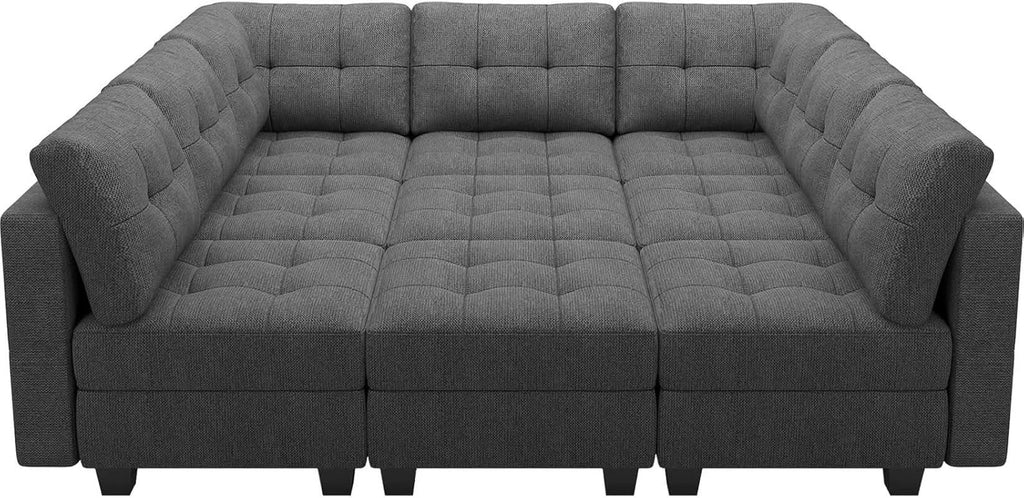 Comfortable Modular Sleeper Sofa Couch with Storage Solution