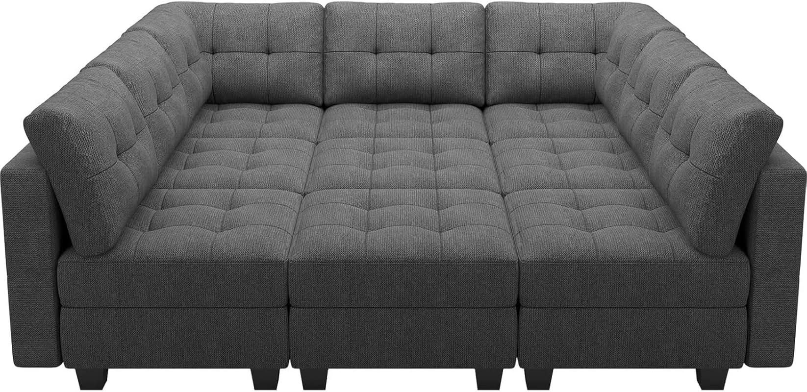 Comfortable Modular Sleeper Sofa Couch with Storage Solution