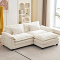 Comfy Cloud Couch Modular Sofa with Ottoman and Pillows