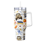 Travel Coffee Mug with Handle and Straw Gilmore Girls Stars Hollow(40oz)