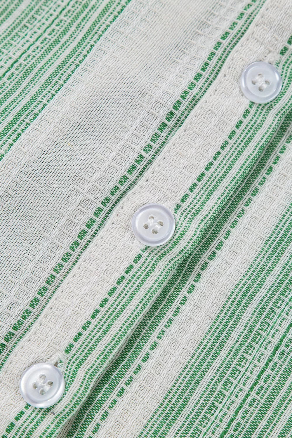 Breathable Gauze Half Button Short Sleeve Casual Blouse