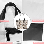 Yoga Bag with Yoga Mat Carrier Cheetah Bows Coffee