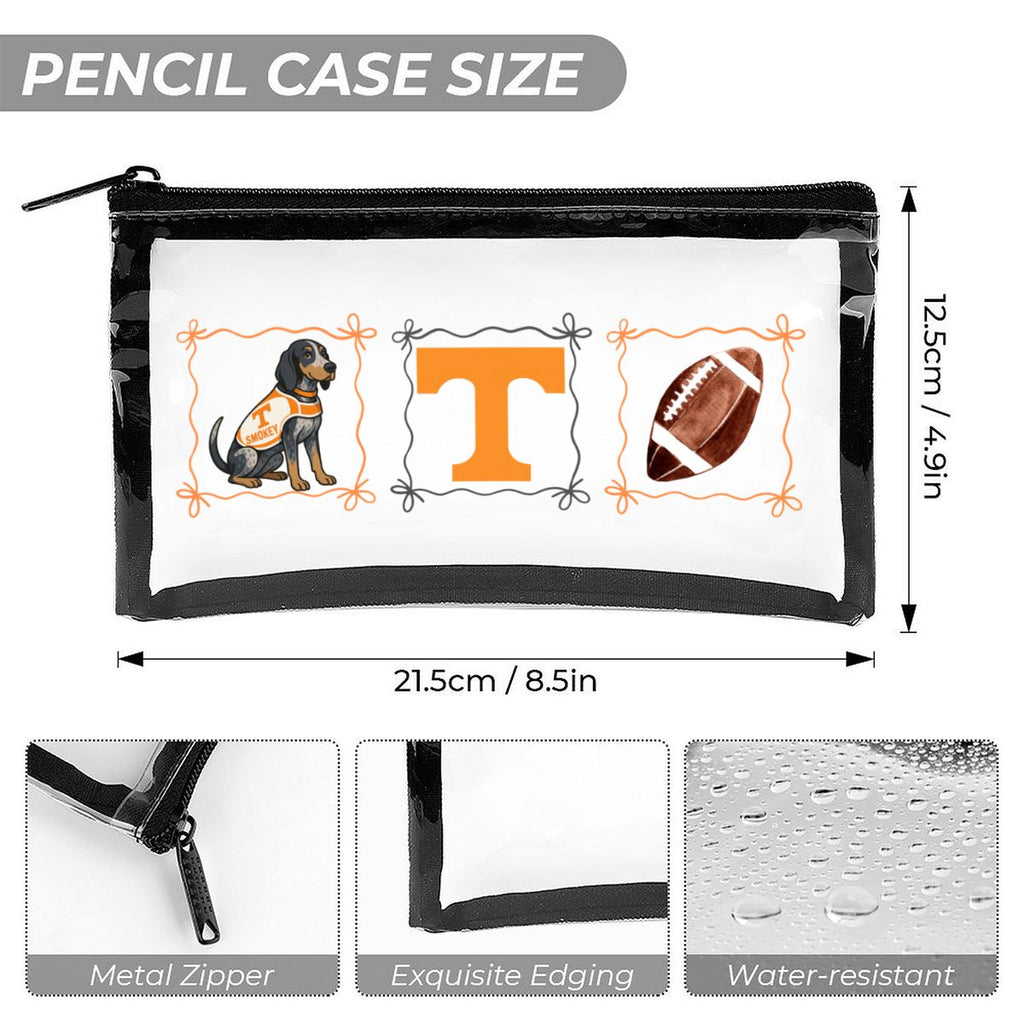 Clear Backpack 3Piece Set Tennessee Vols  Smokey Preppy Bow