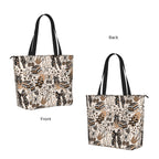 Yoga Bag with Yoga Mat Carrier Cheetah Bows Coffee