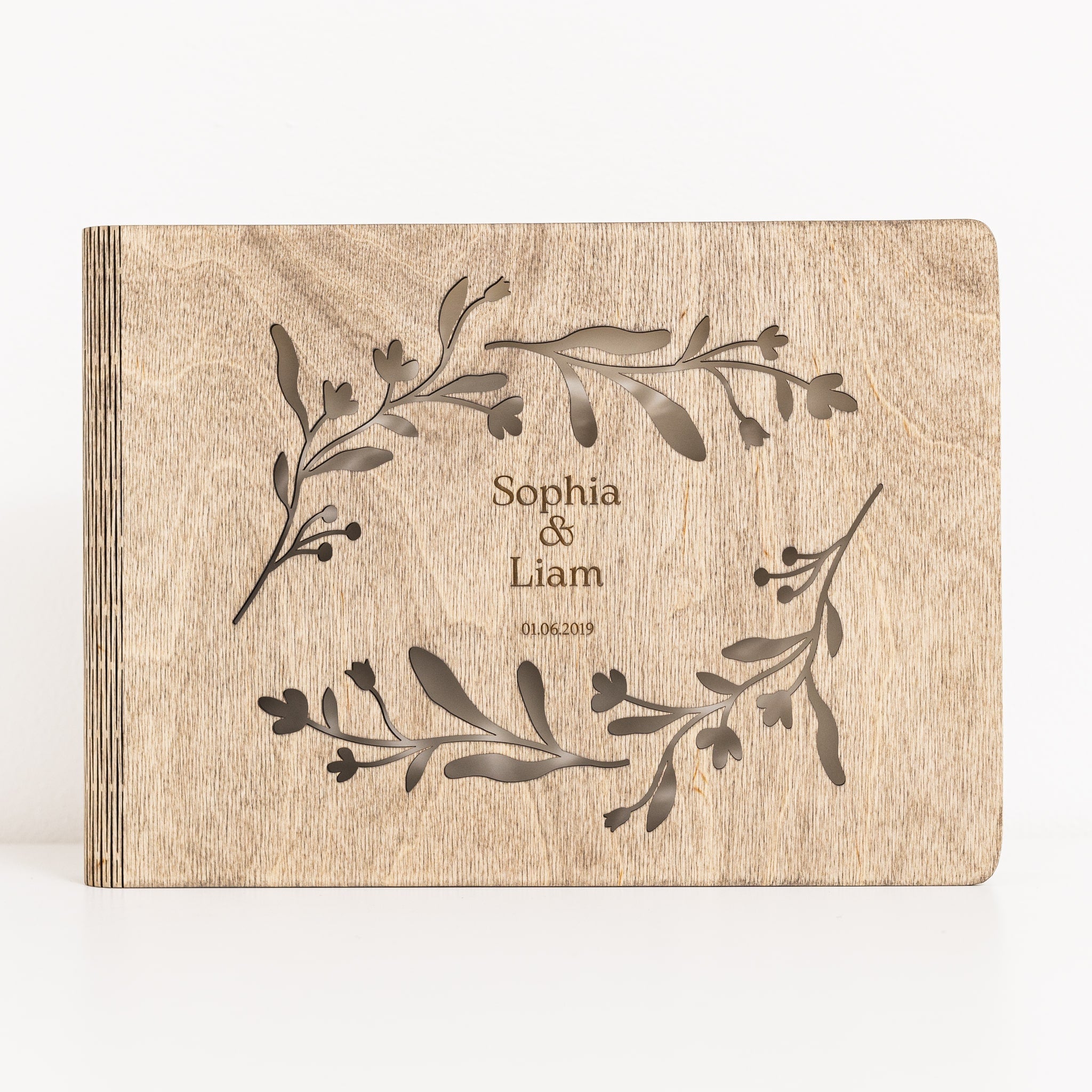 Wooden Photo Album - Vine